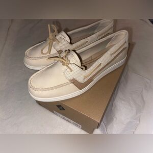 🖤NWT Sperry Starfish Pin Perf Tan Boat Shoes